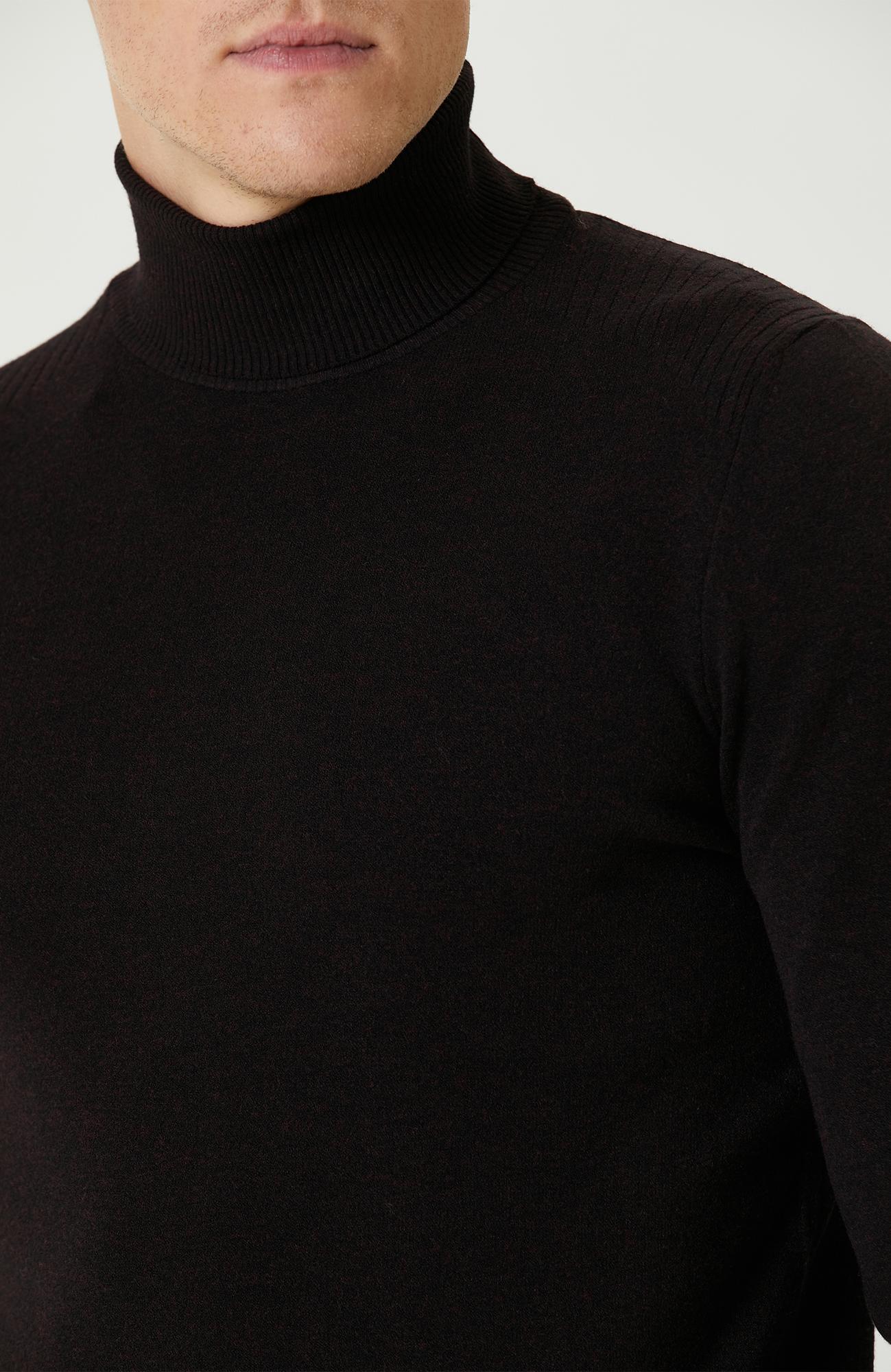 Network Erkek Bordo Balıkçı Yaka Triko Kazak