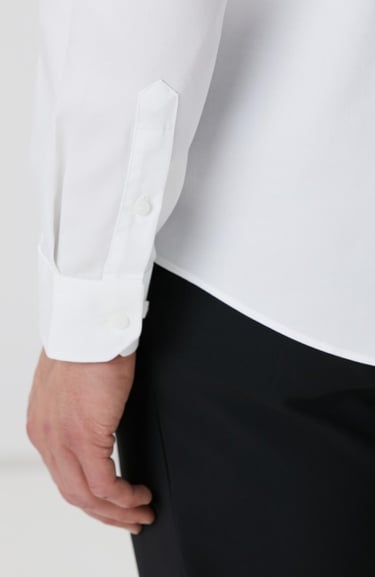  Network Erkek Beyaz Super Non-Iron Gömlek