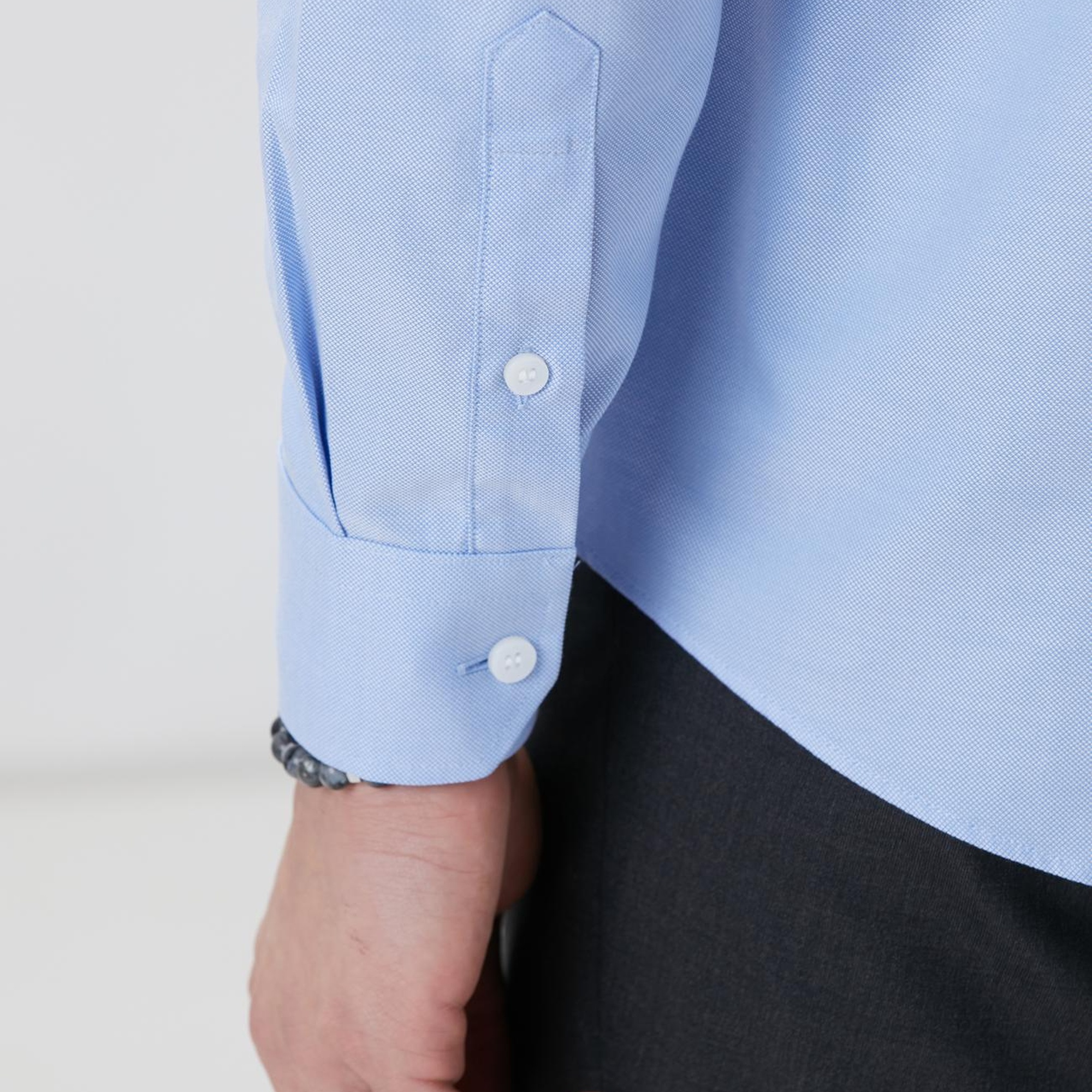 Network Erkek Mavi Super Non-Iron Oxford Gömlek