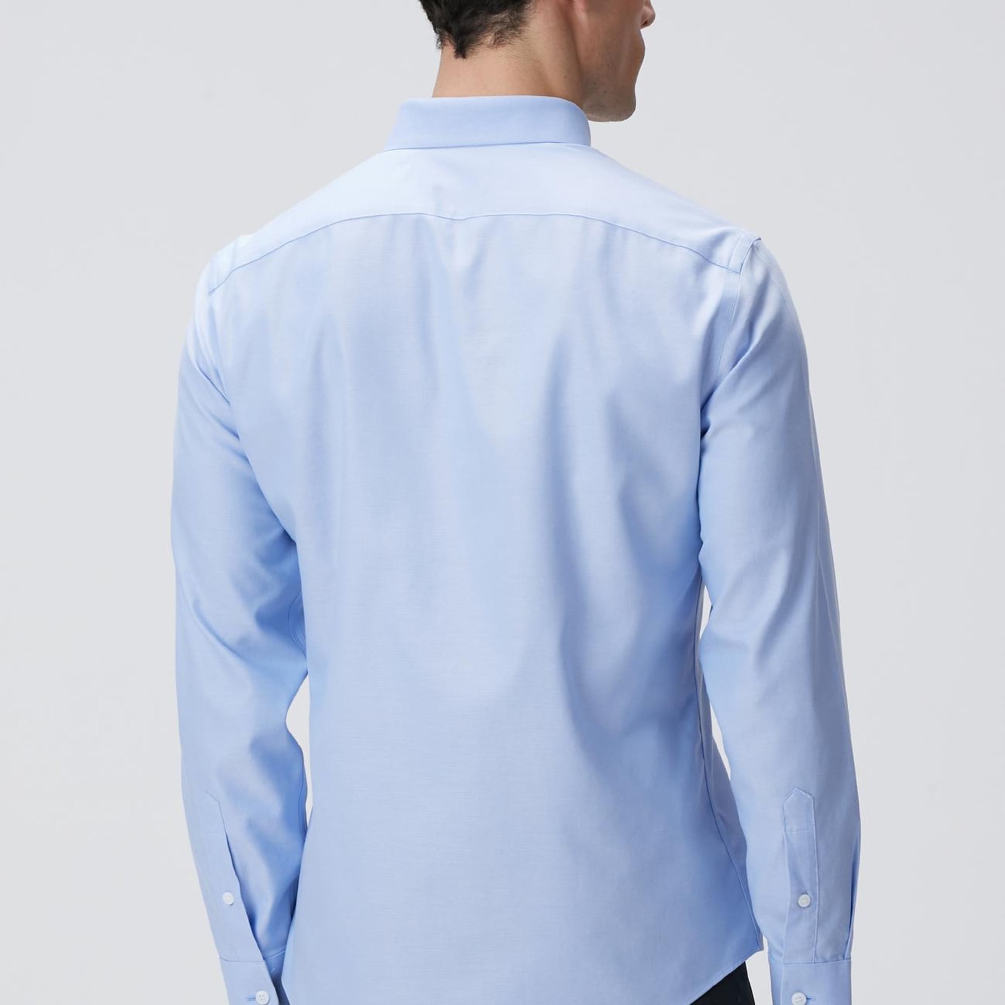 Network Erkek Mavi Super Non-Iron Oxford Gömlek