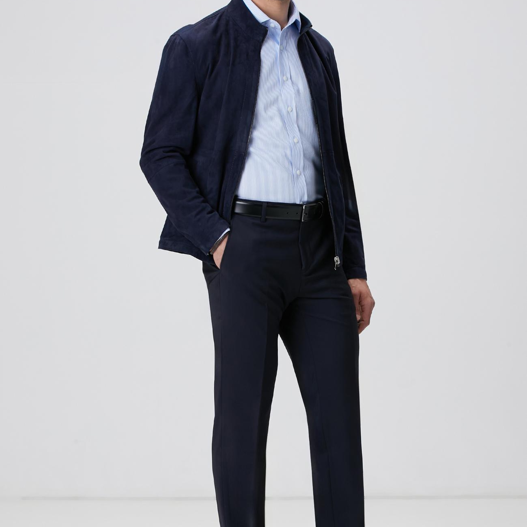 Network Erkek Açık Mavi Super Non-Iron Gömlek