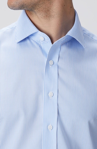  Network Erkek Açık Mavi Super Non-Iron Gömlek