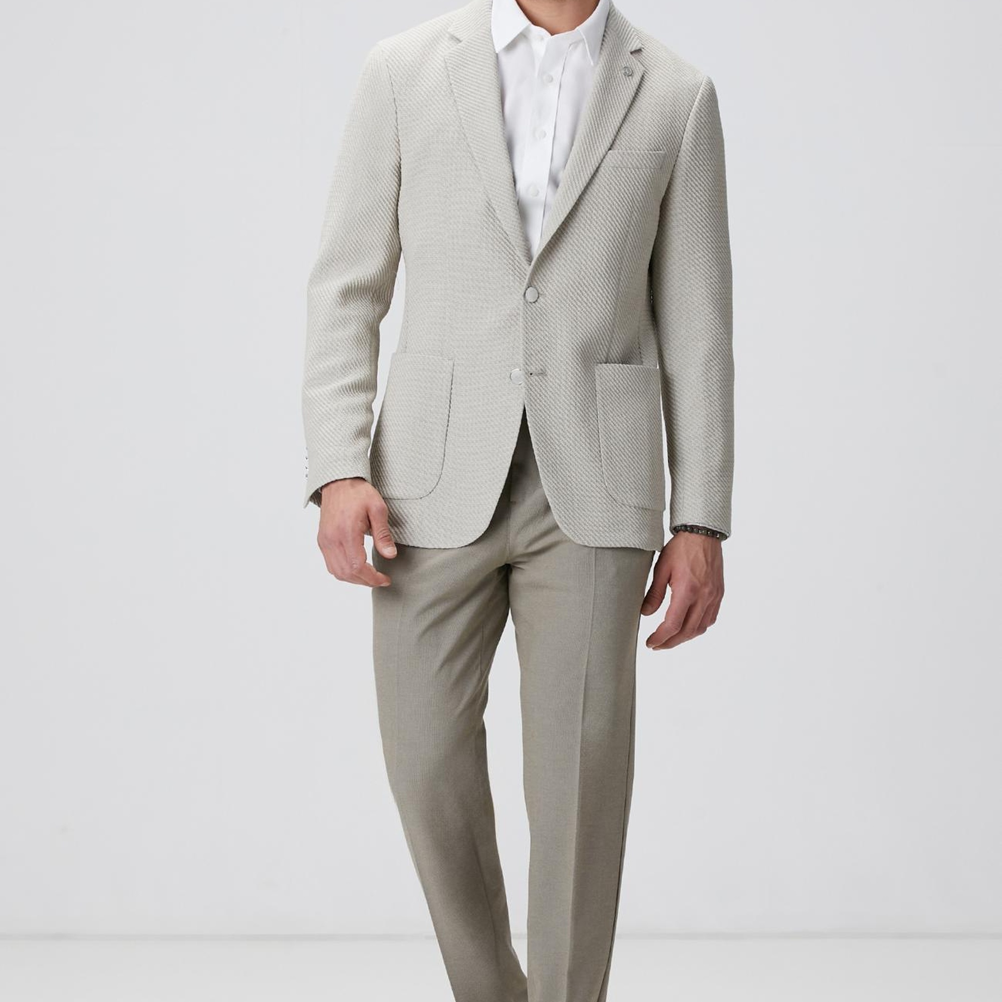 Network Erkek Beyaz Super Non-Iron Gömlek