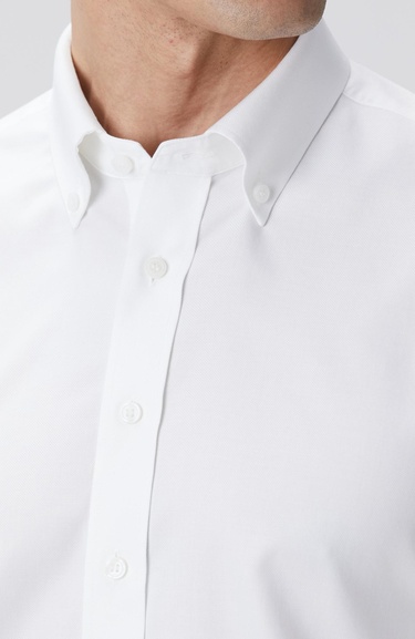  Network Erkek Beyaz Non-Iron Oxford Gömlek