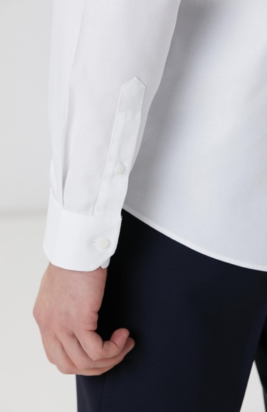  Network Erkek Beyaz Non-Iron Oxford Gömlek