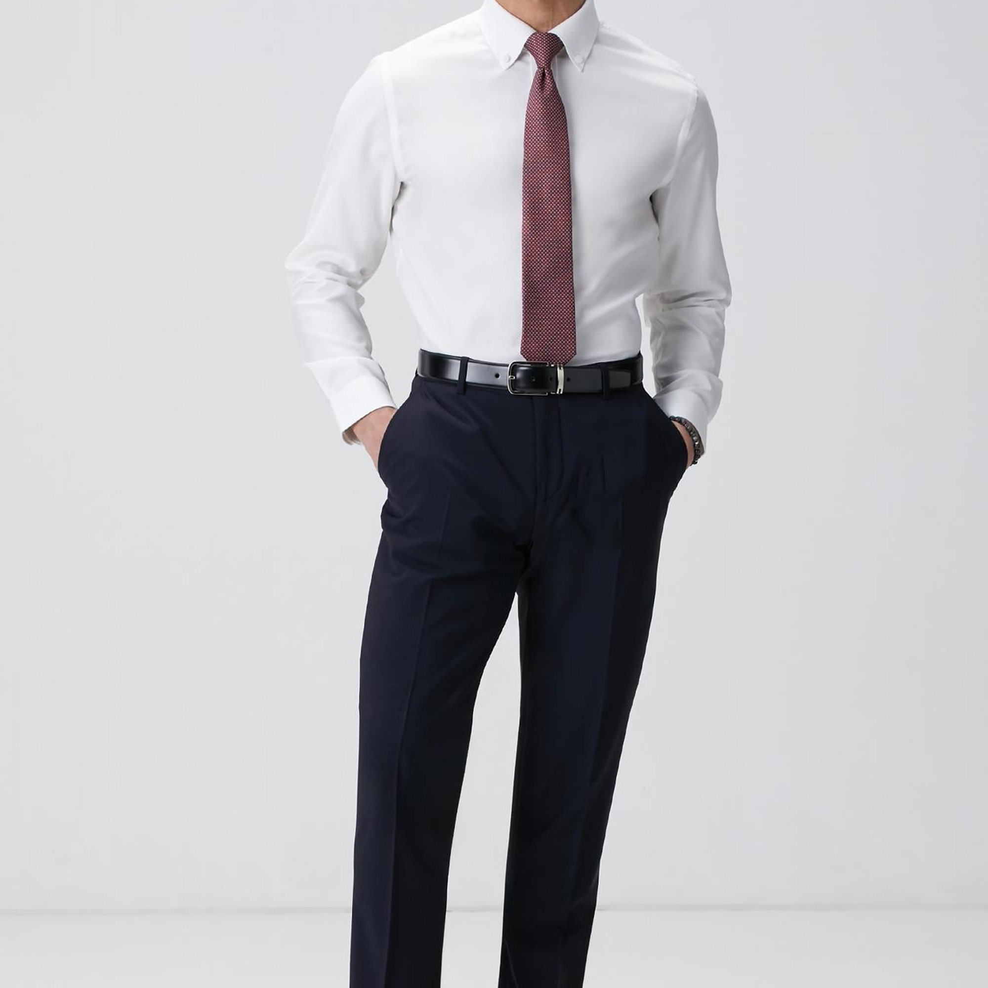 Network Erkek Beyaz Super Non-Iron Oxford Gömlek