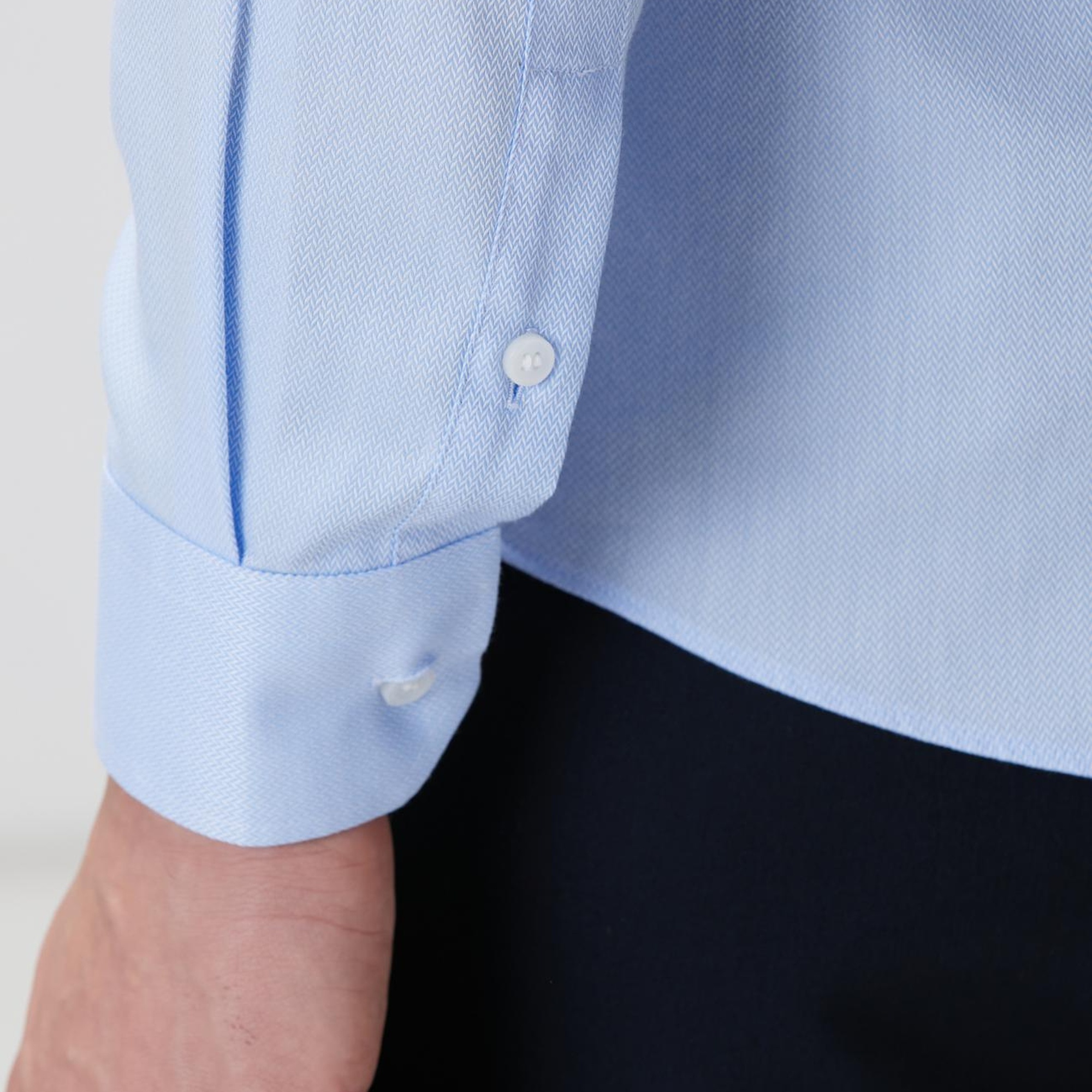 Network Erkek Mavi Super Non-Iron Gömlek