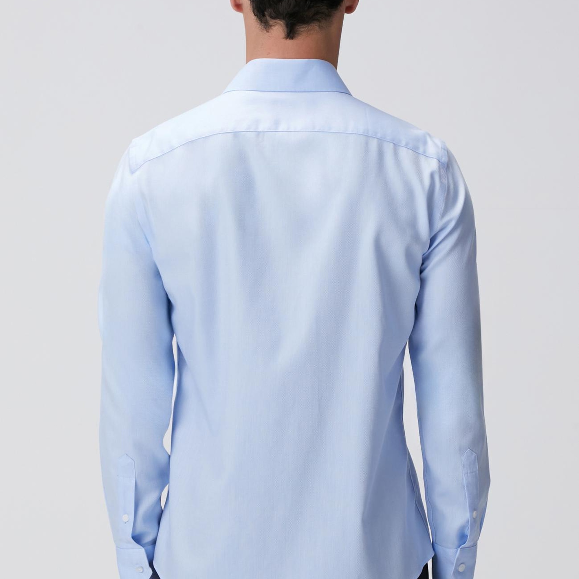 Network Erkek Mavi Super Non-Iron Gömlek