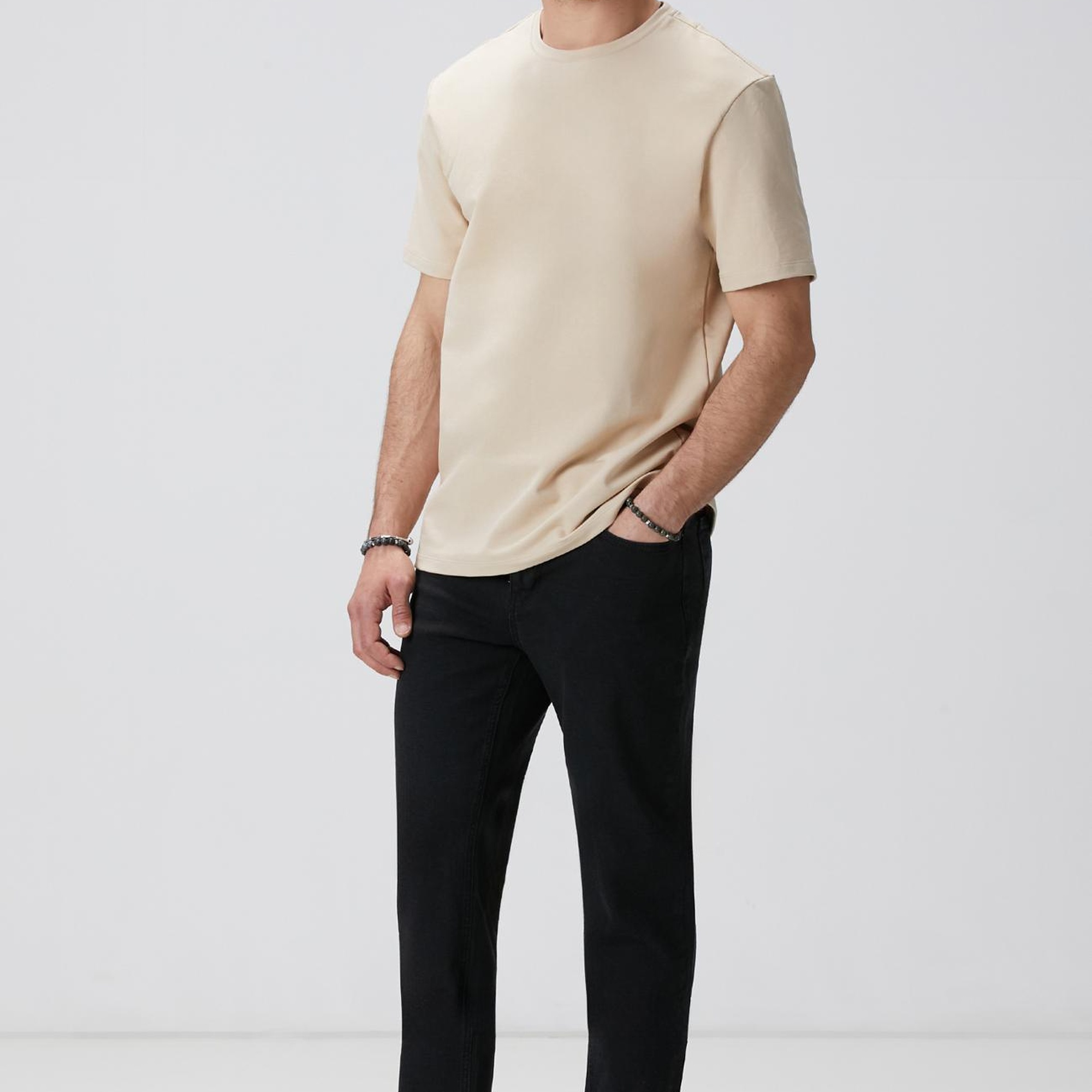 Network Erkek Siyah Denim Pantolon