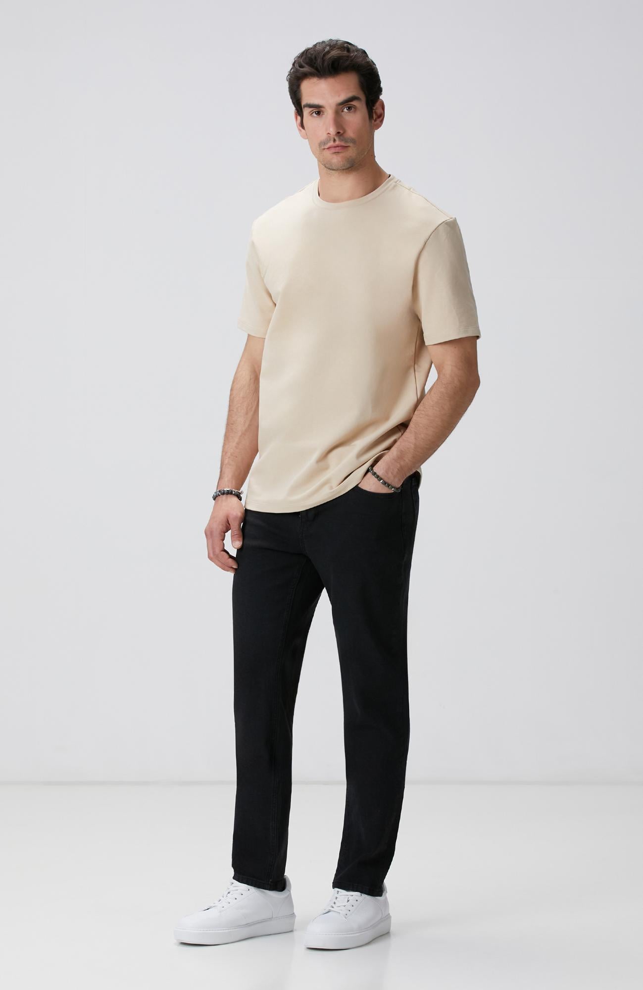  Network Erkek Siyah Denim Pantolon