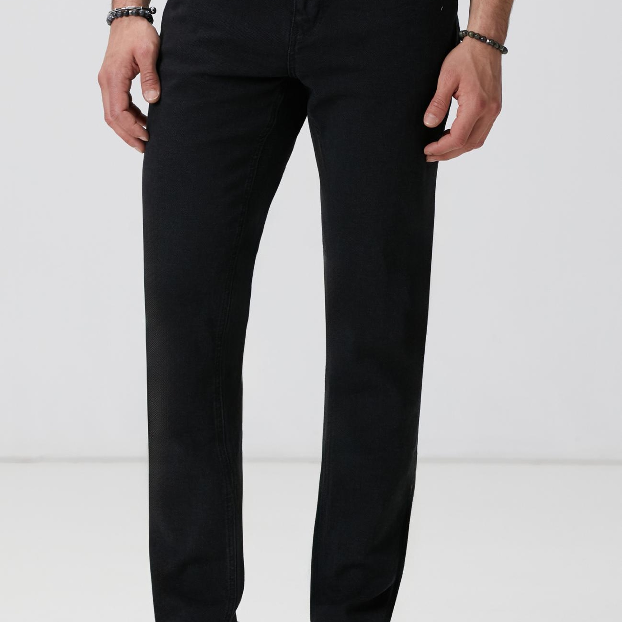 Network Erkek Siyah Denim Pantolon