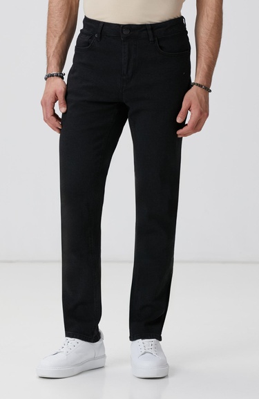  Network Erkek Siyah Denim Pantolon