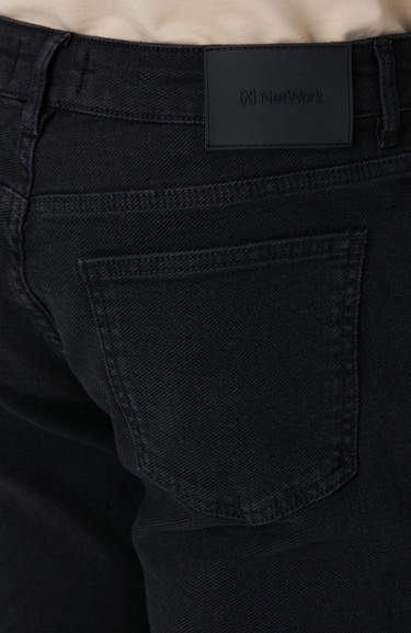  Network Erkek Siyah Denim Pantolon