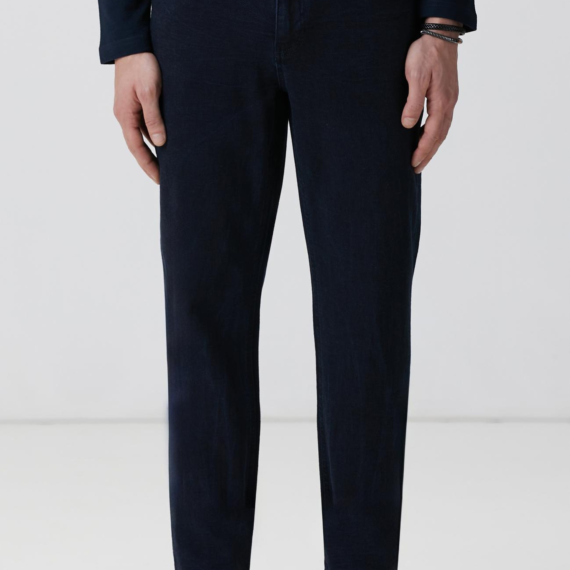 Network Erkek Koyu Lacivert Denim Pantolon