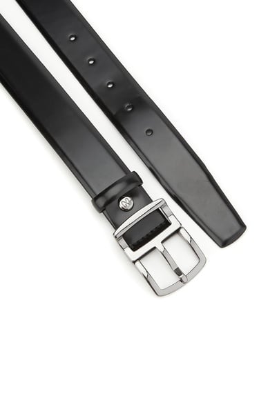  Network Erkek Siyah Deri Kemer