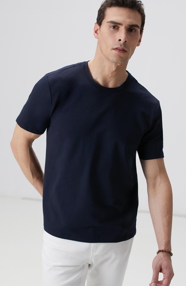  Network Erkek N-Tech Lacivert Basic T-shirt