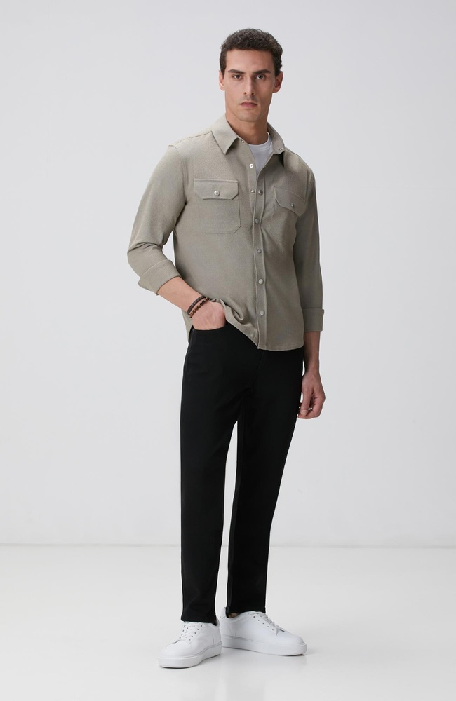  Network Erkek Siyah Denim Pantolon