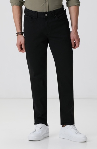  Network Erkek Siyah Denim Pantolon