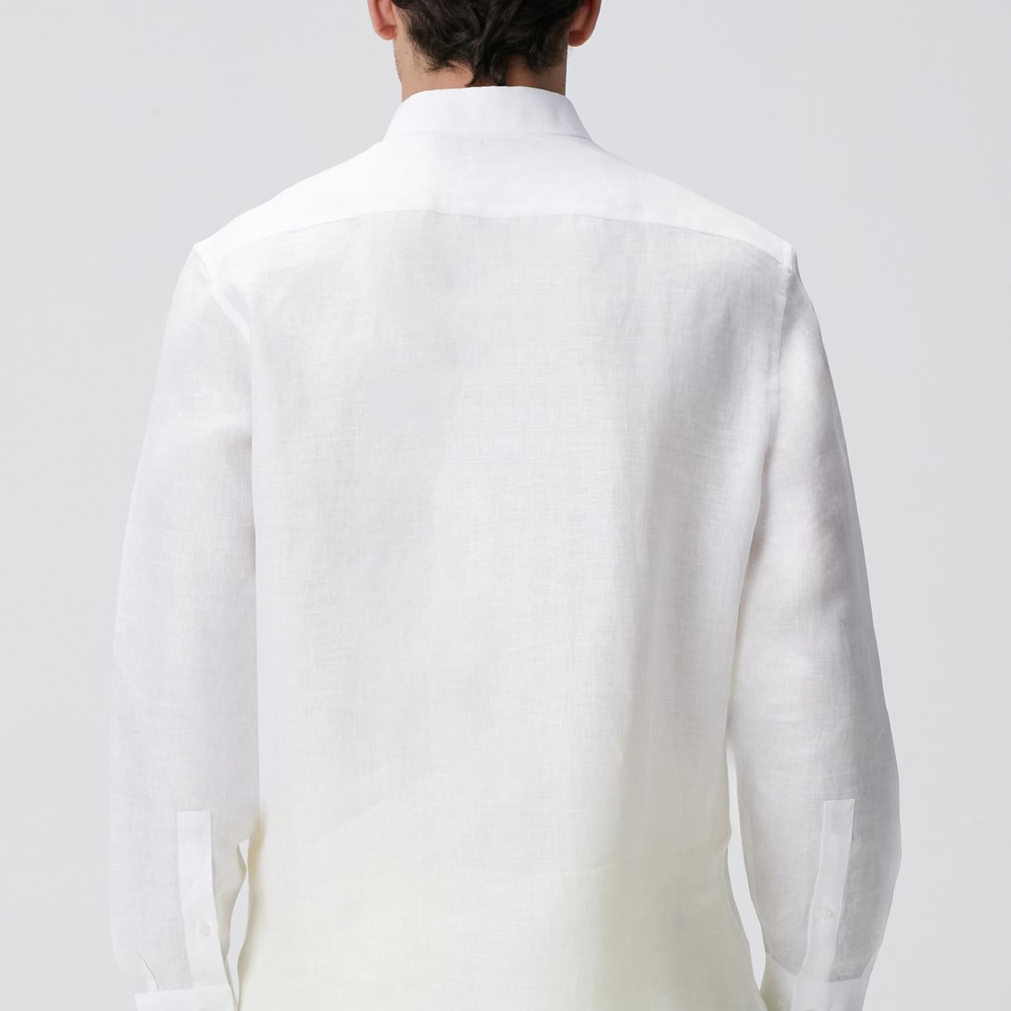 Network Erkek Beyaz Keten Gömlek