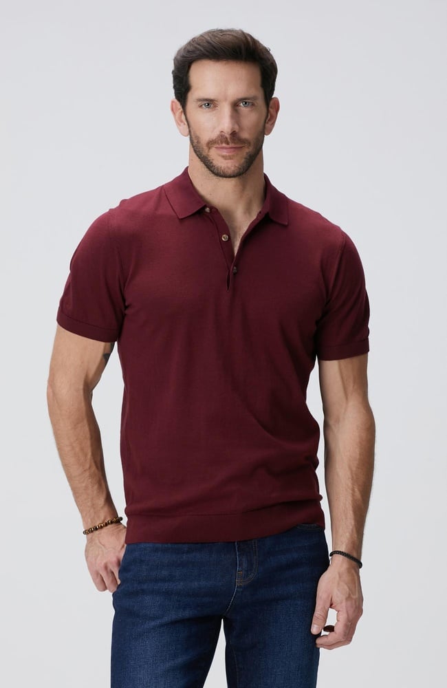  Network Erkek Bordo Polo Yaka Basic Kazak