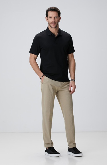  Network Erkek N-Tech Siyah Polo Yaka T-shirt