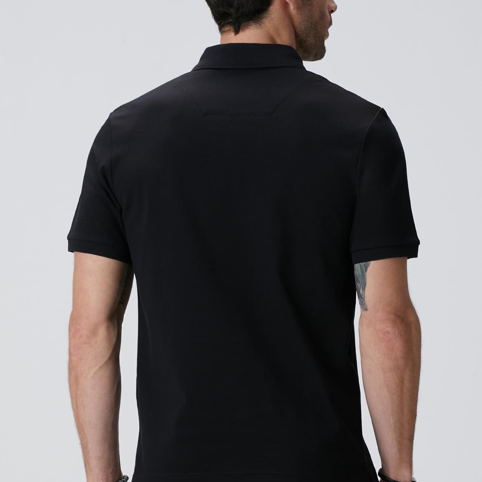 Network Erkek N-Tech Siyah Polo Yaka T-shirt