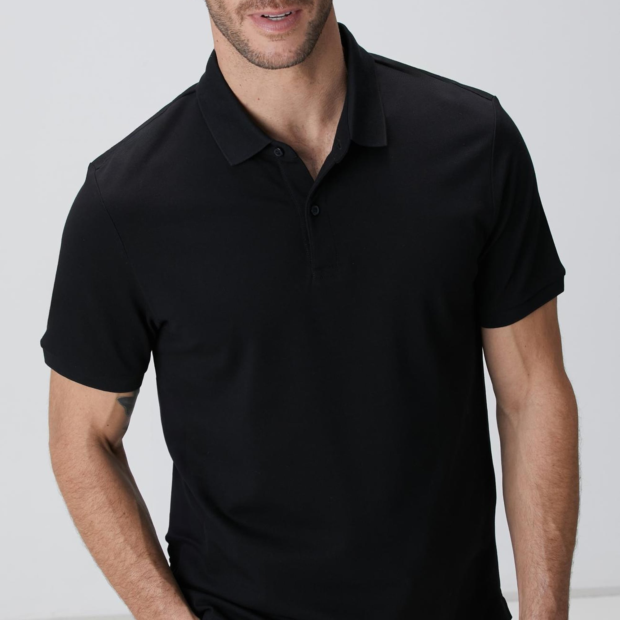 Network Erkek N-Tech Siyah Polo Yaka T-shirt