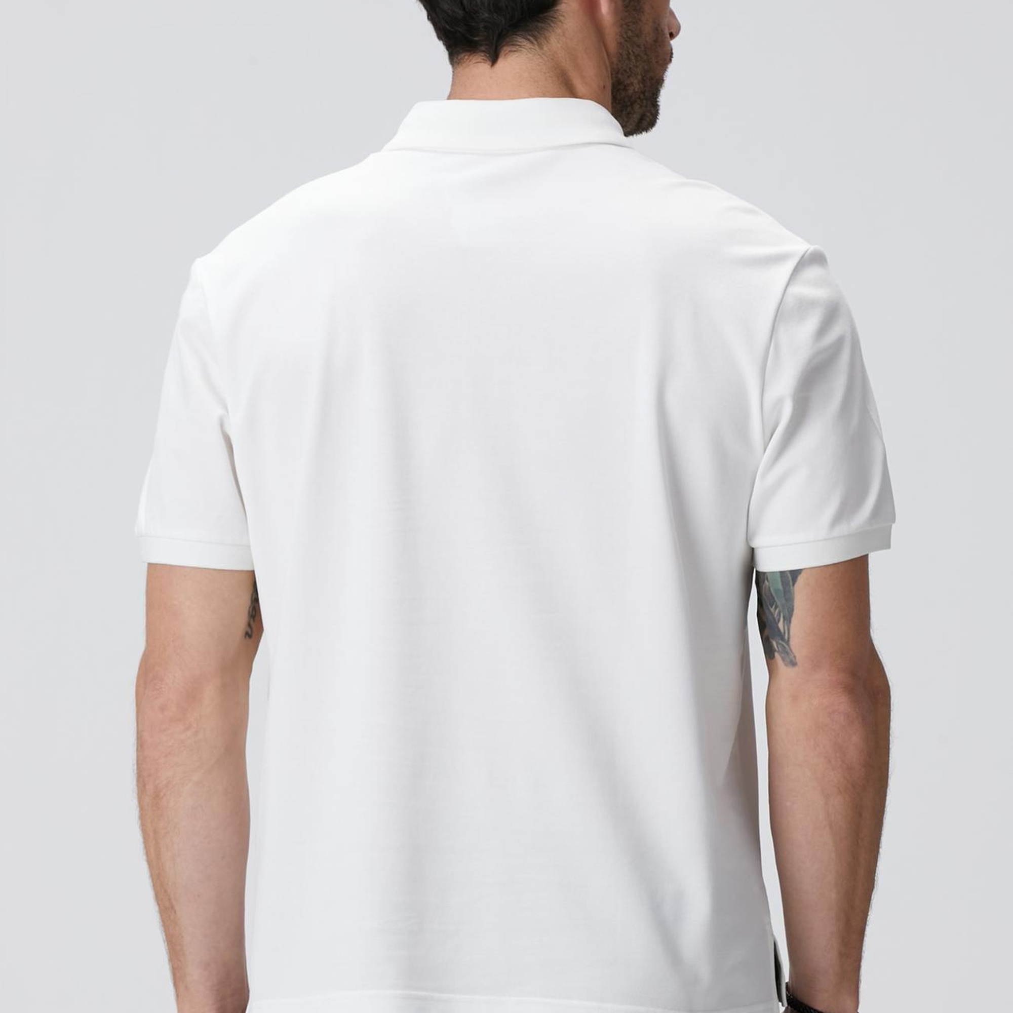 Network Erkek N-Tech Beyaz Polo Yaka T-shirt