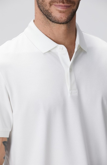  Network Erkek N-Tech Beyaz Polo Yaka T-shirt