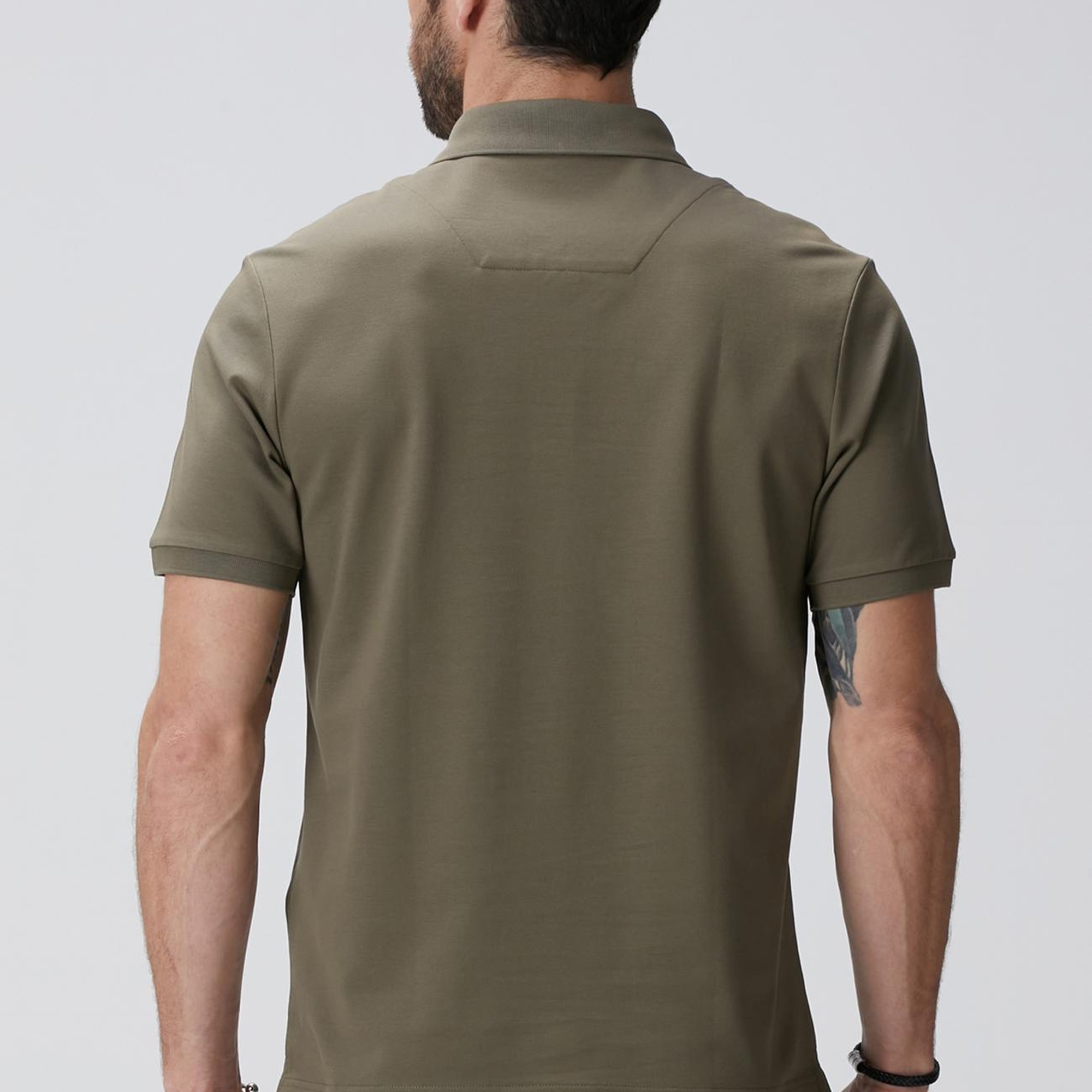 Network Erkek N-Tech Haki Polo Yaka T-shirt