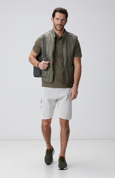  Network Erkek N-Tech Haki Polo Yaka T-shirt