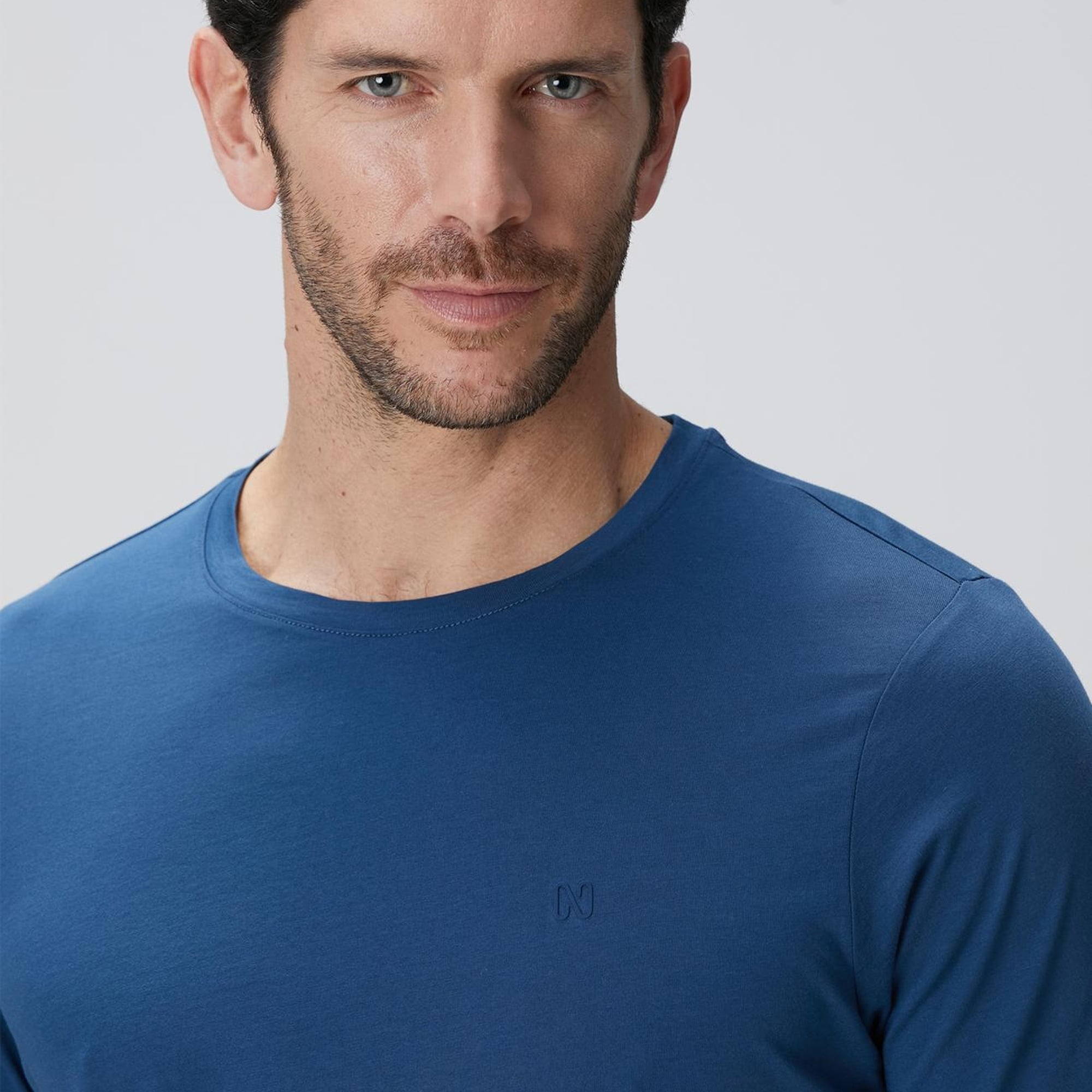 Network Erkek Indigo Basic T-shirt