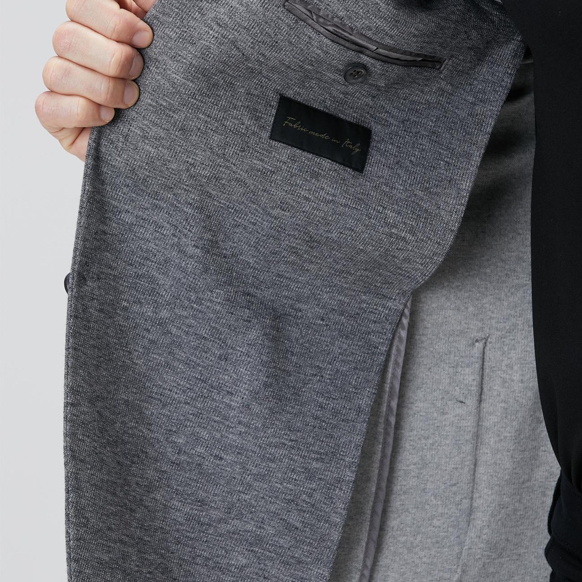 Network Erkek Gri Armürlü Ceket