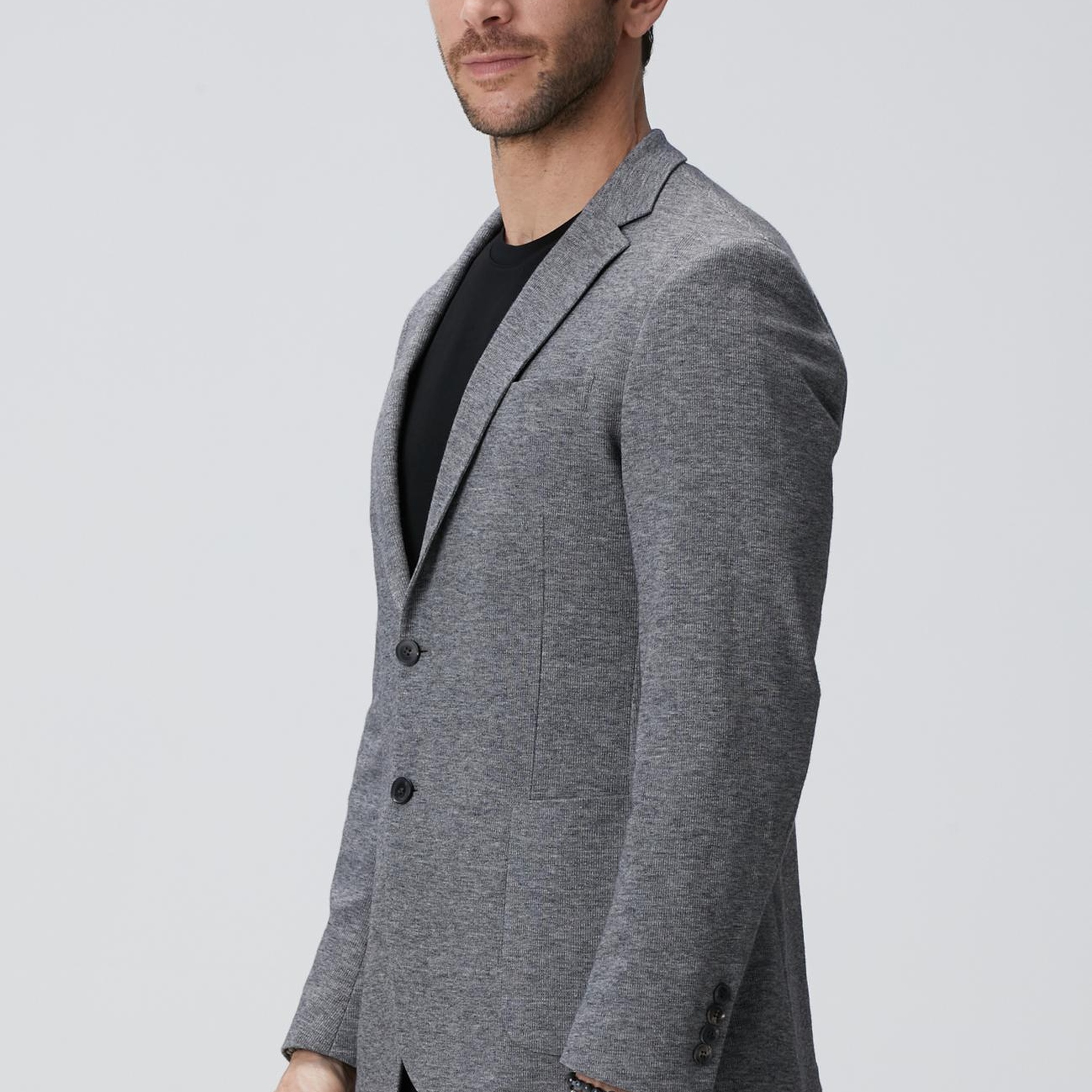 Network Erkek Gri Armürlü Ceket