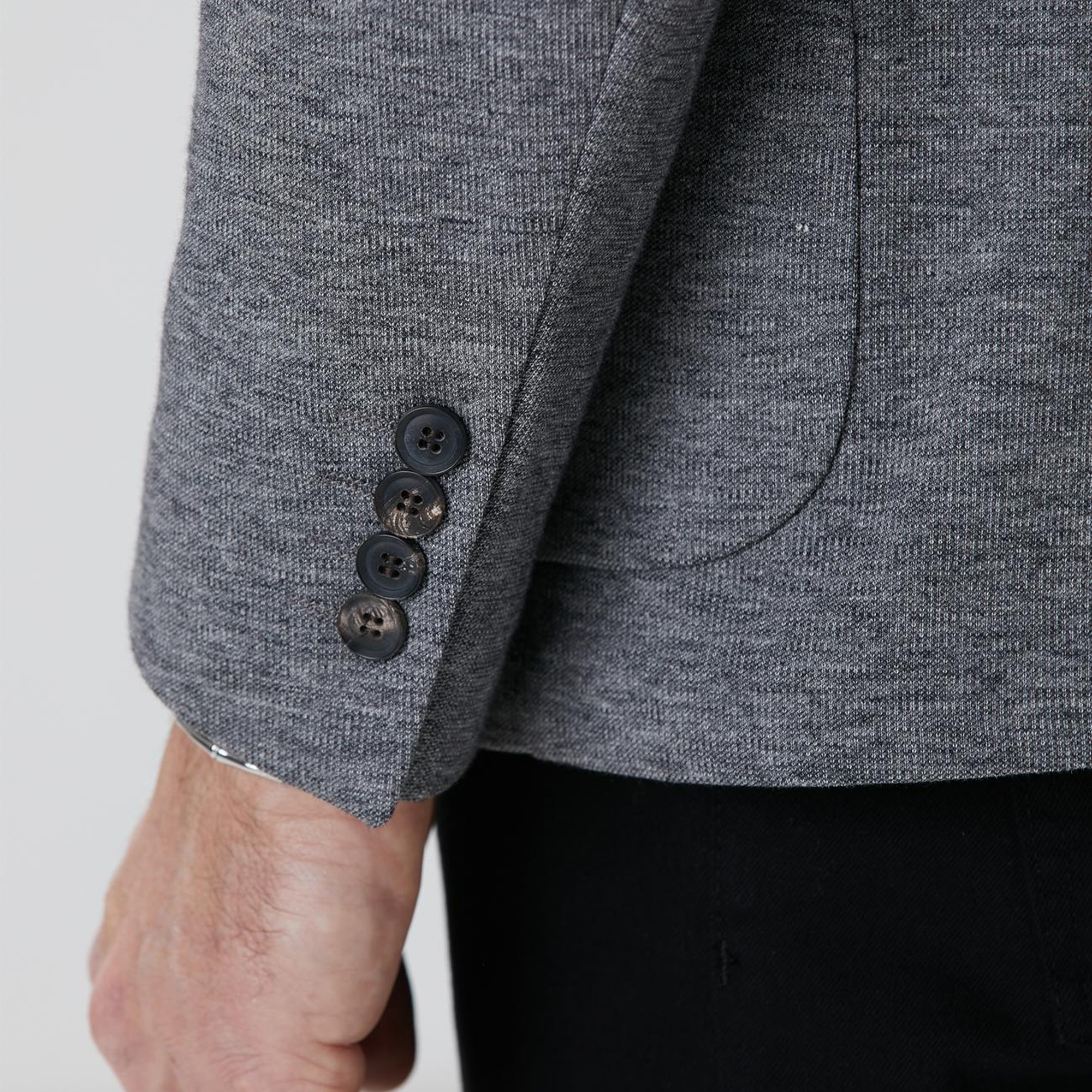 Network Erkek Gri Armürlü Ceket