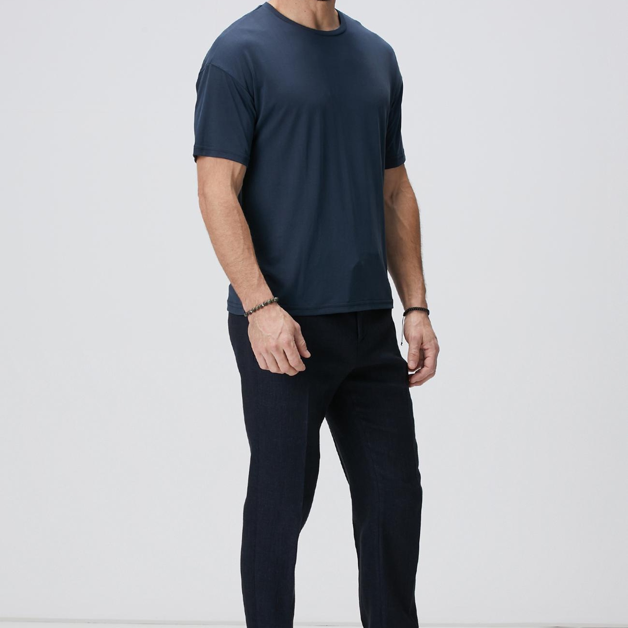 Network Erkek Lacivert Basic T-shirt