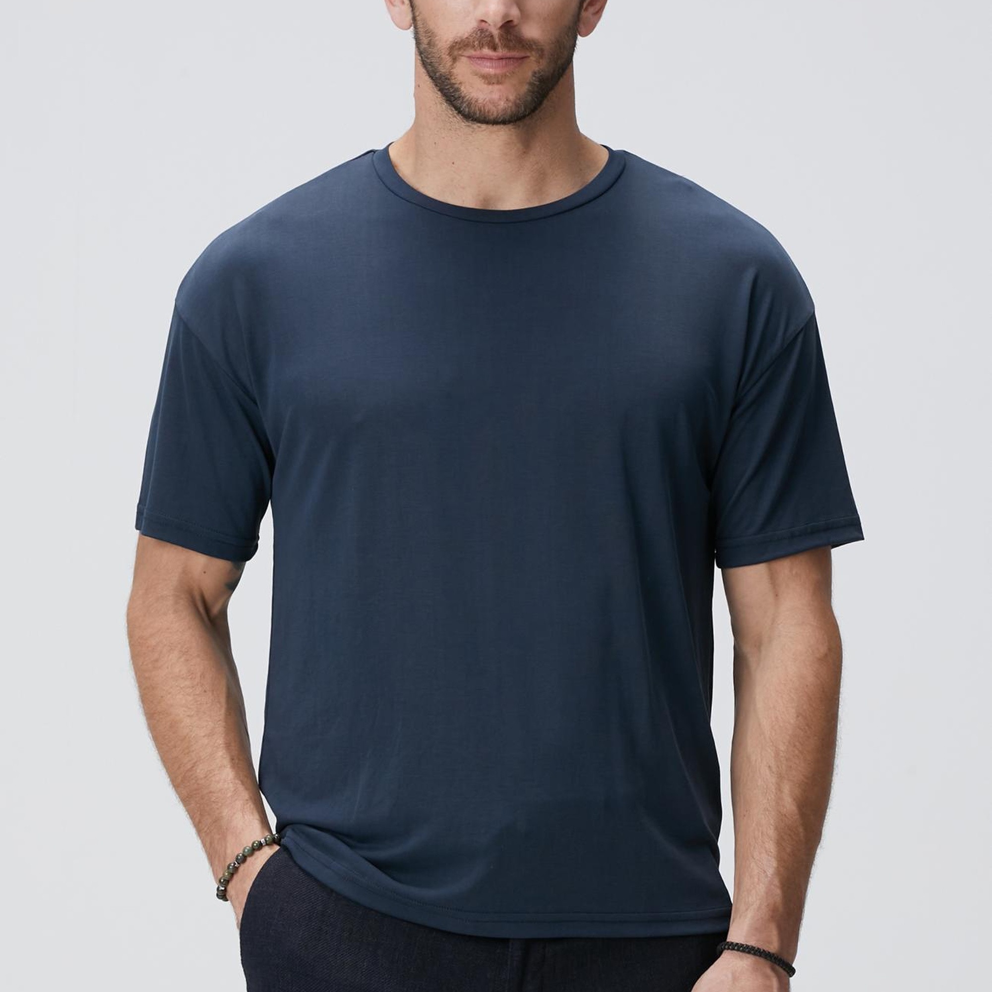 Network Erkek Lacivert Basic T-shirt