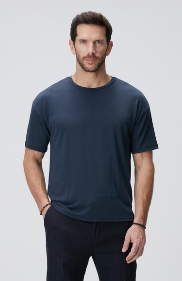  Network Erkek Lacivert Basic T-shirt