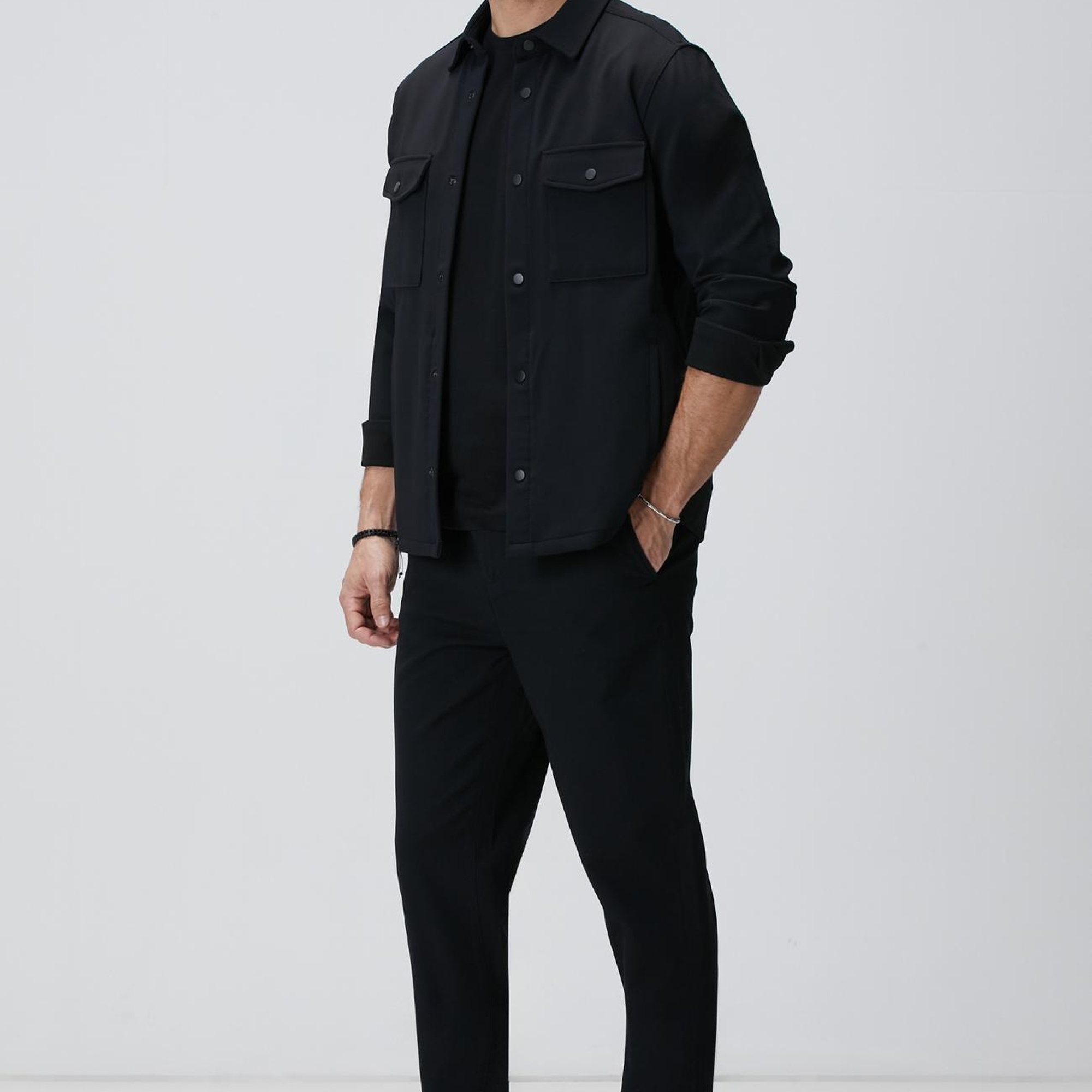 Network Erkek Siyah Basic T-shirt