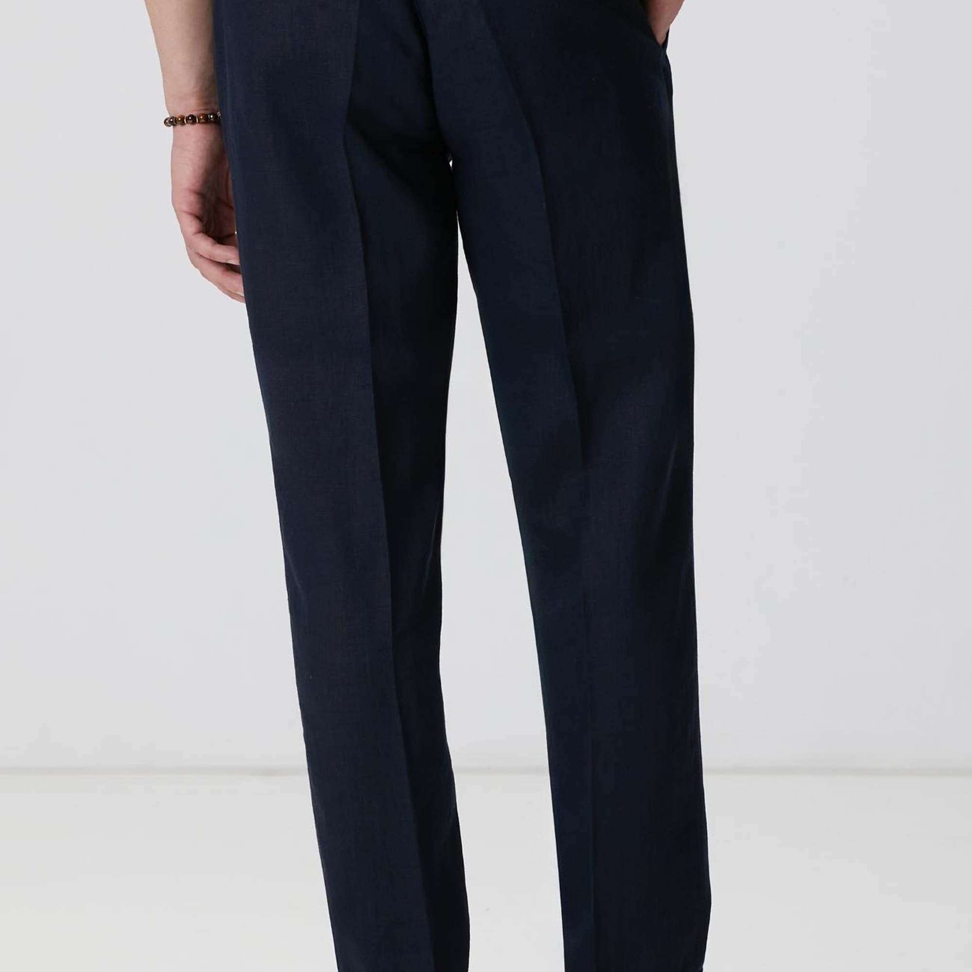 Network Erkek Lacivert Keten Pantolon