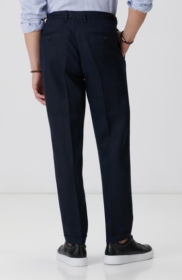  Network Erkek Lacivert Keten Pantolon