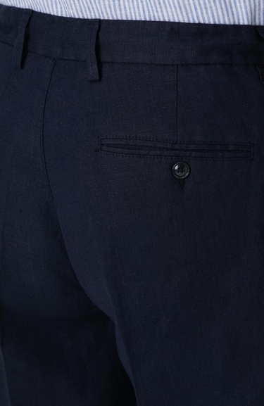  Network Erkek Lacivert Keten Pantolon