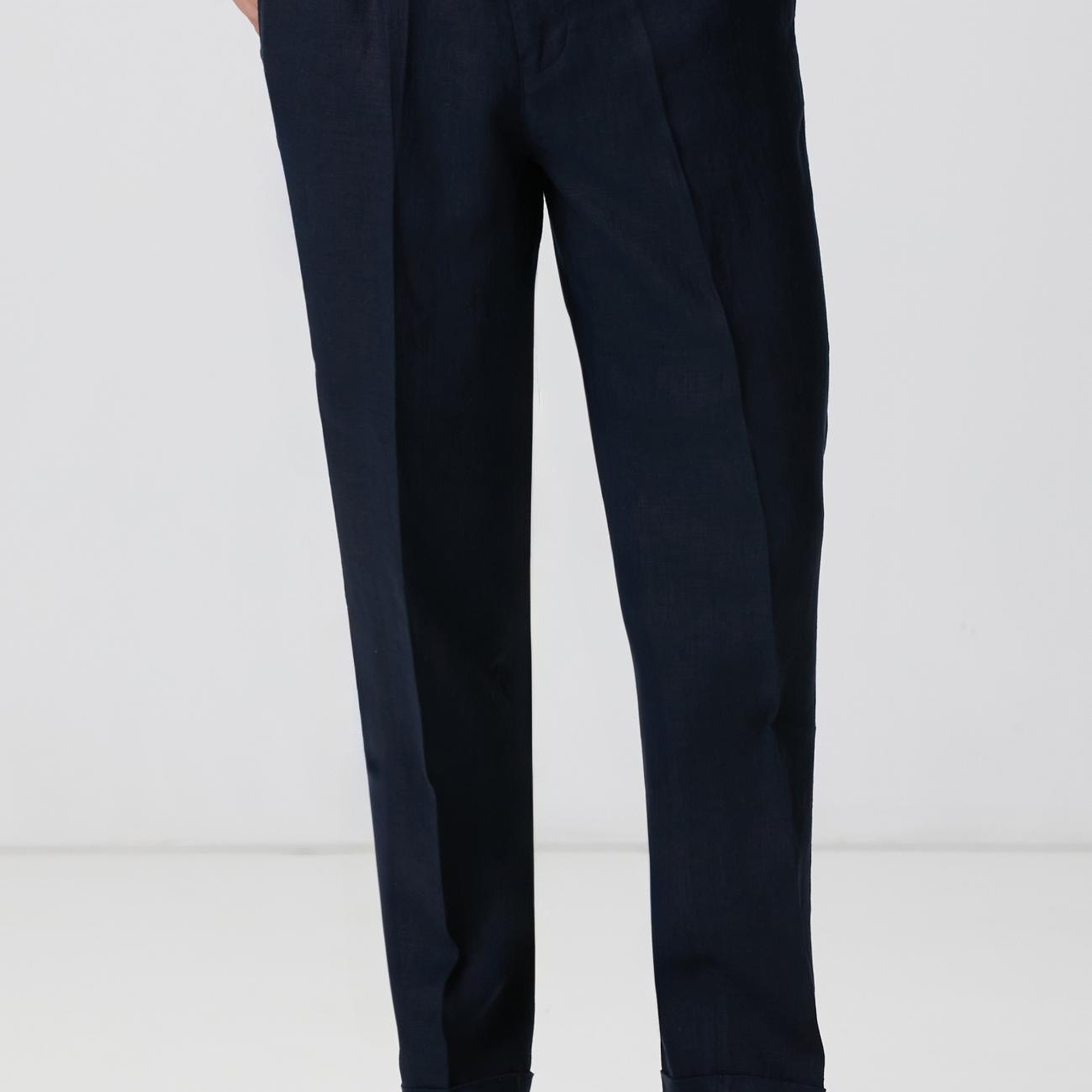 Network Erkek Lacivert Keten Pantolon