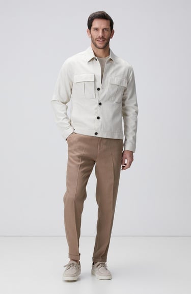  Network Erkek Vizon Keten Jogger Pantolon