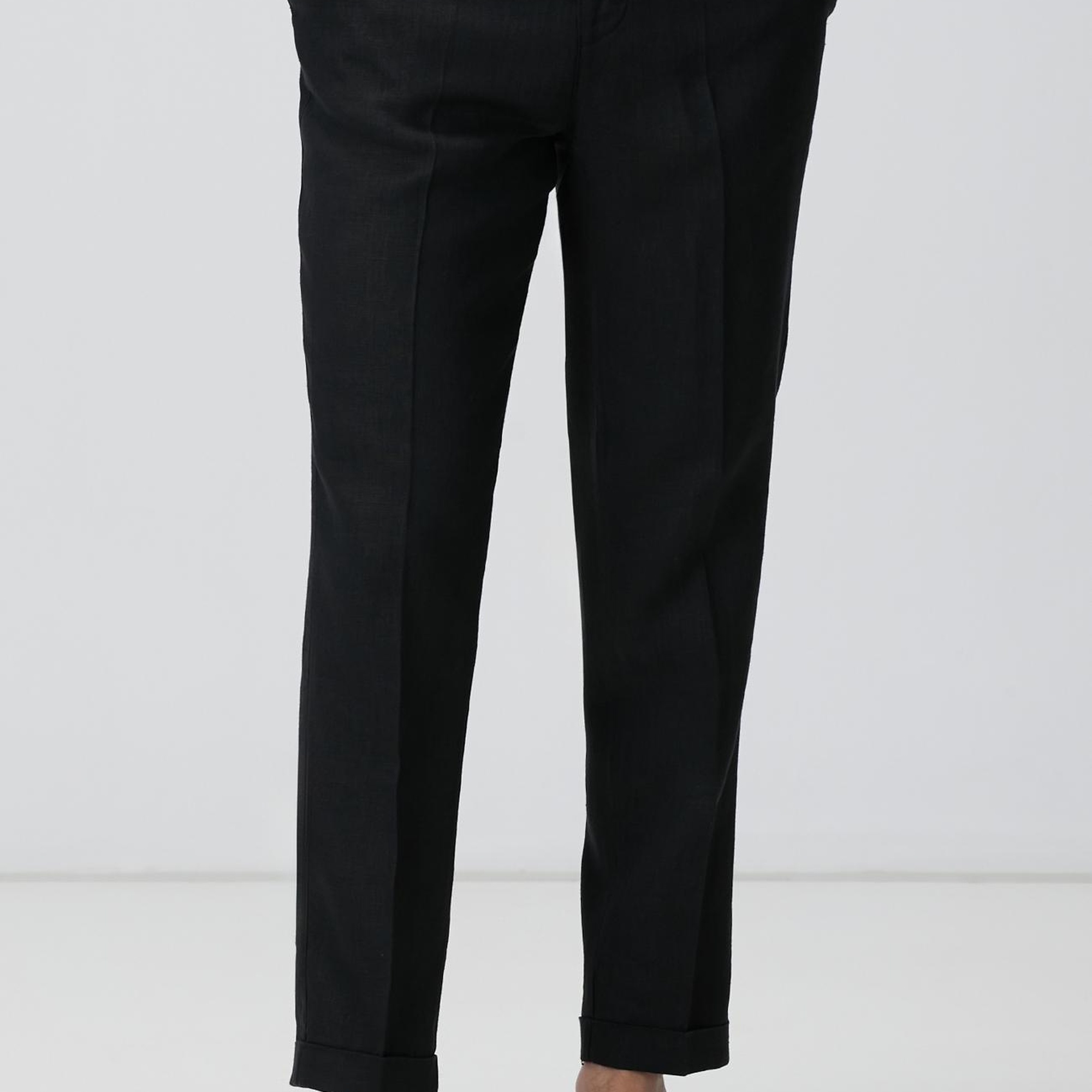 Network Erkek Siyah Keten Jogger Pantolon