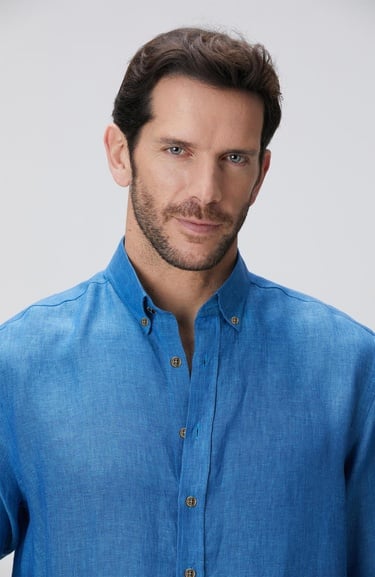  Network Erkek Turkuaz Gömlek