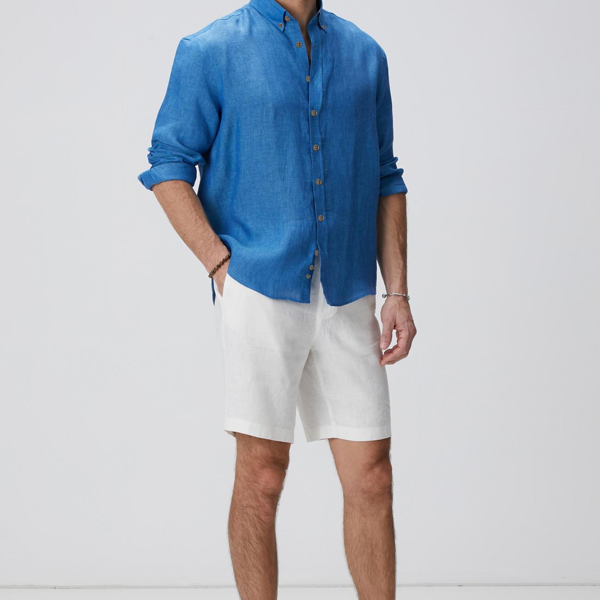 Network Erkek Turkuaz Gömlek