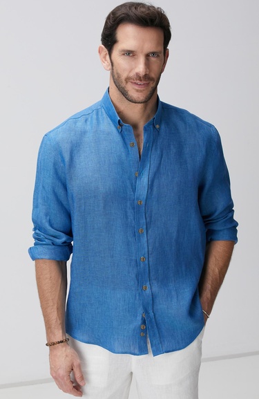  Network Erkek Turkuaz Gömlek