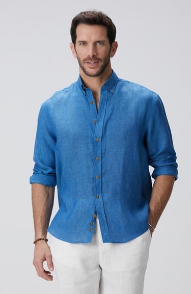  Network Erkek Turkuaz Gömlek