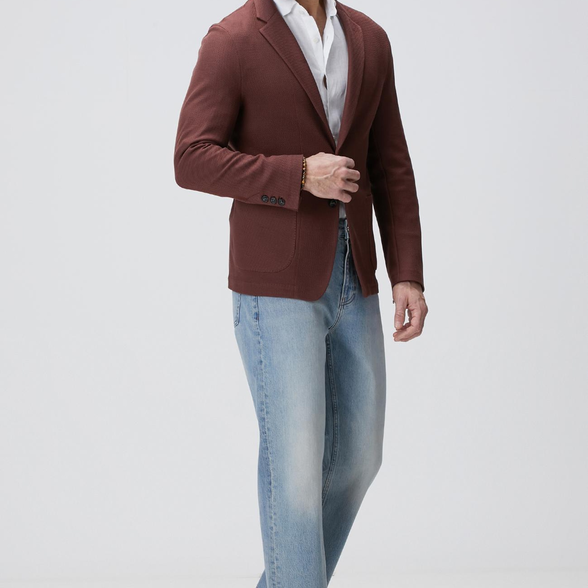 Network Erkek Beyaz Keten Gömlek